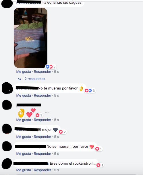 interacción en facebook